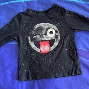 🔥6/$10🔥 The Children's Place Long-Sleeved Toddler Shirt, 18-24 Months, Emoji